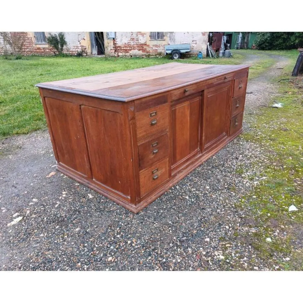 Meuble de magasin année 30 chêne