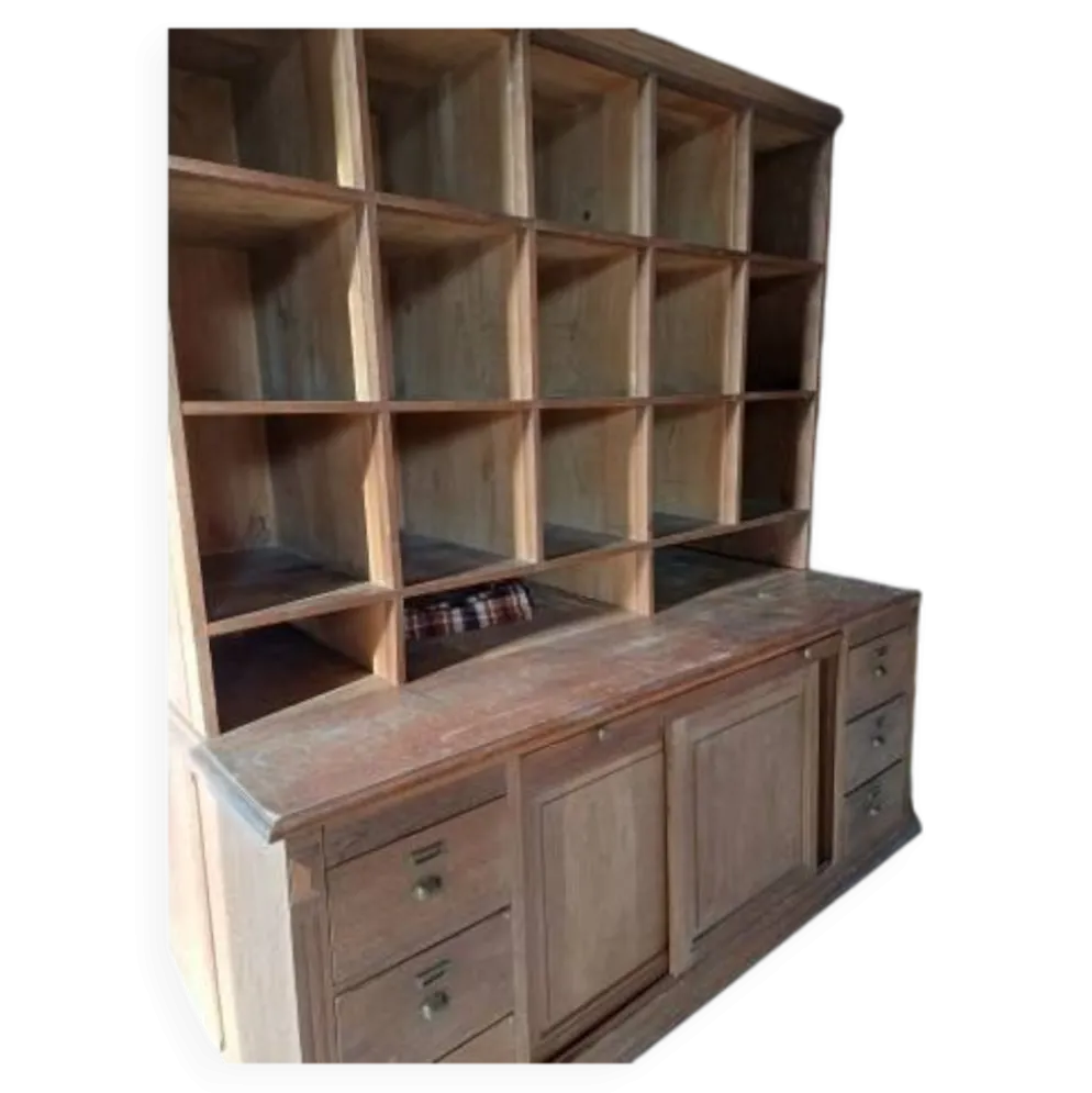 Meuble de magasin année 30 chêne