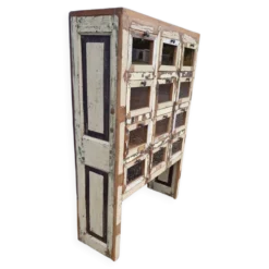 Meuble de marchand - chiffonnier 12 tiroirs en teck
