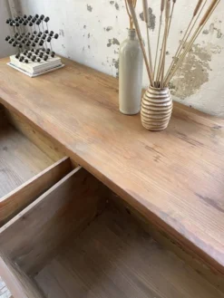 Meuble de mercerie en pitchpin années 50