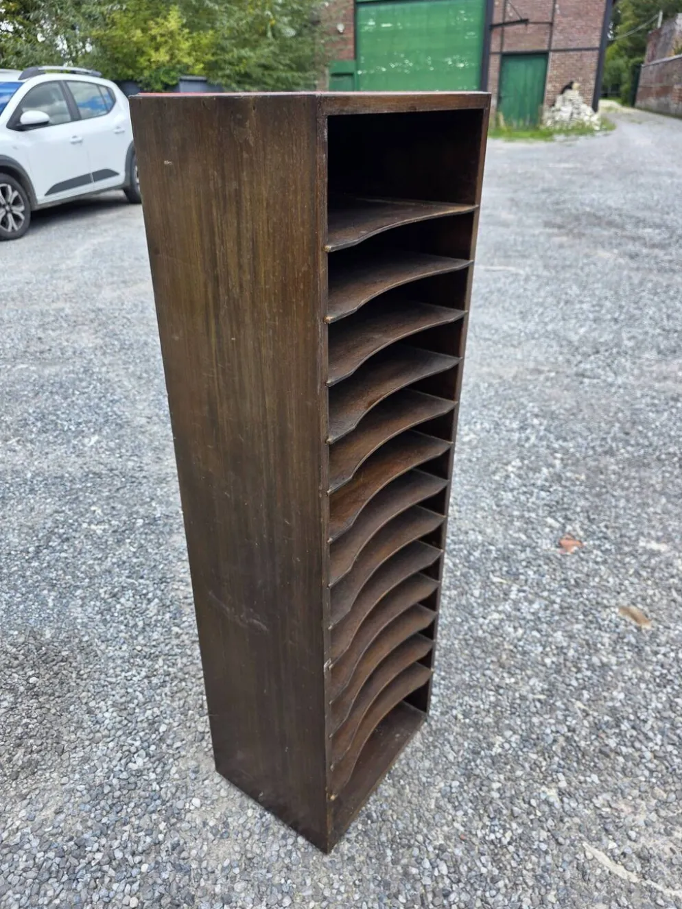 Meuble de métier à casiers des années 50