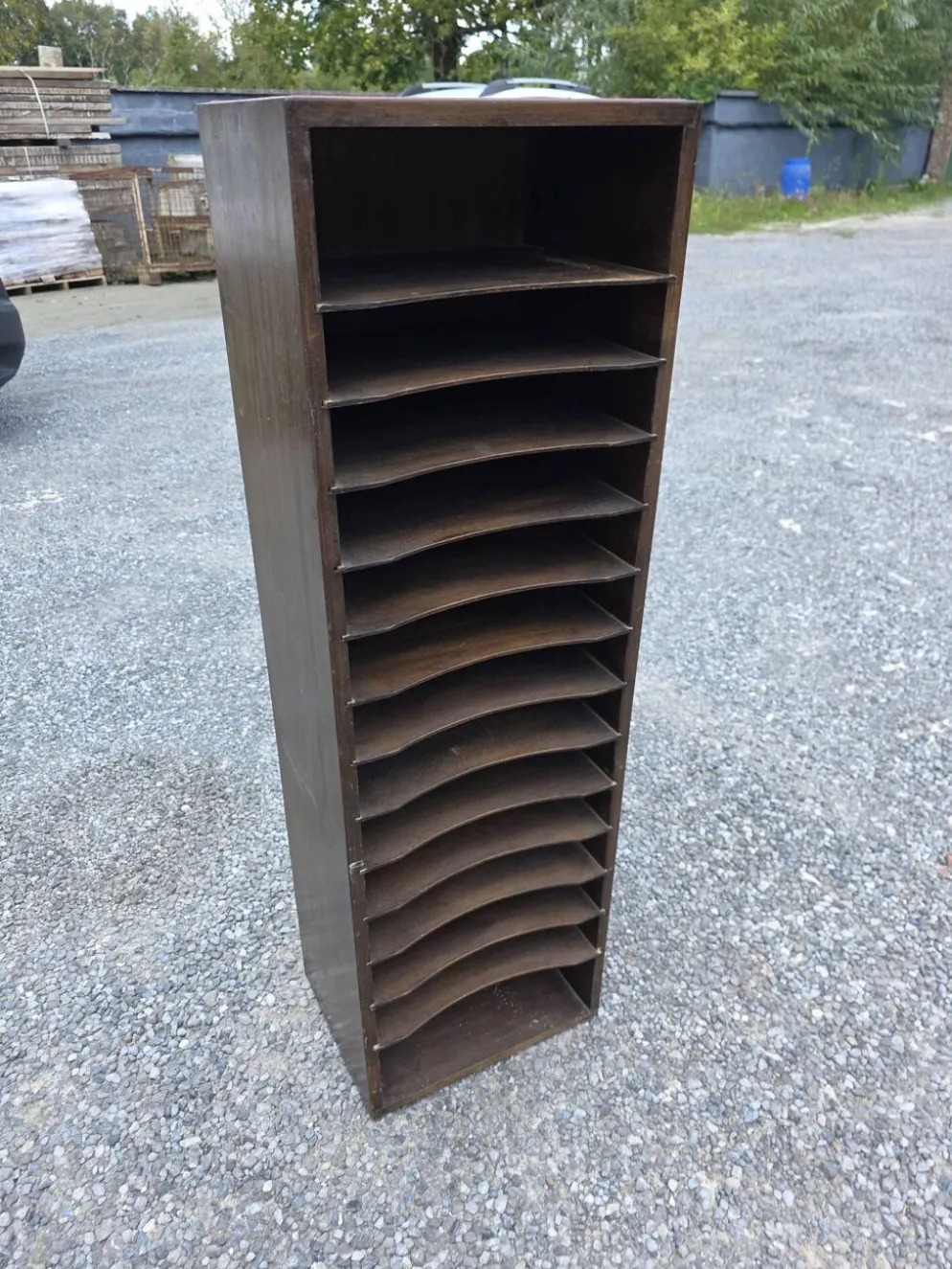 Meuble de métier à casiers des années 50