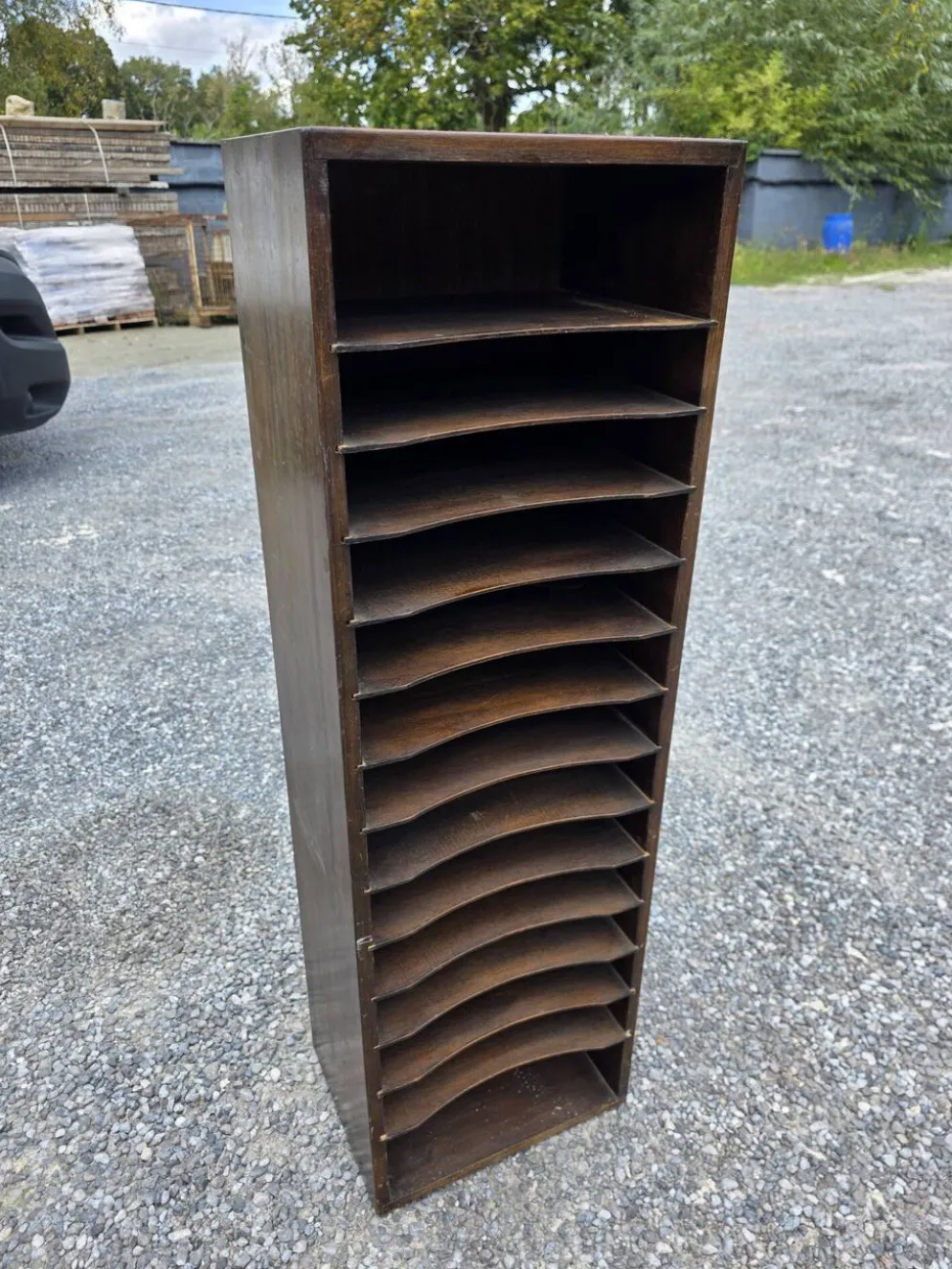 Meuble de métier à casiers des années 50