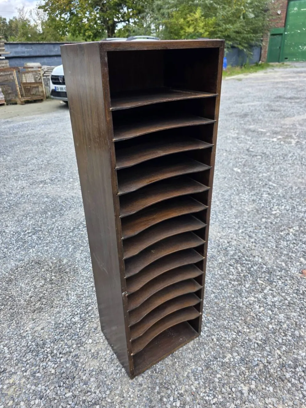 Meuble de métier à casiers des années 50
