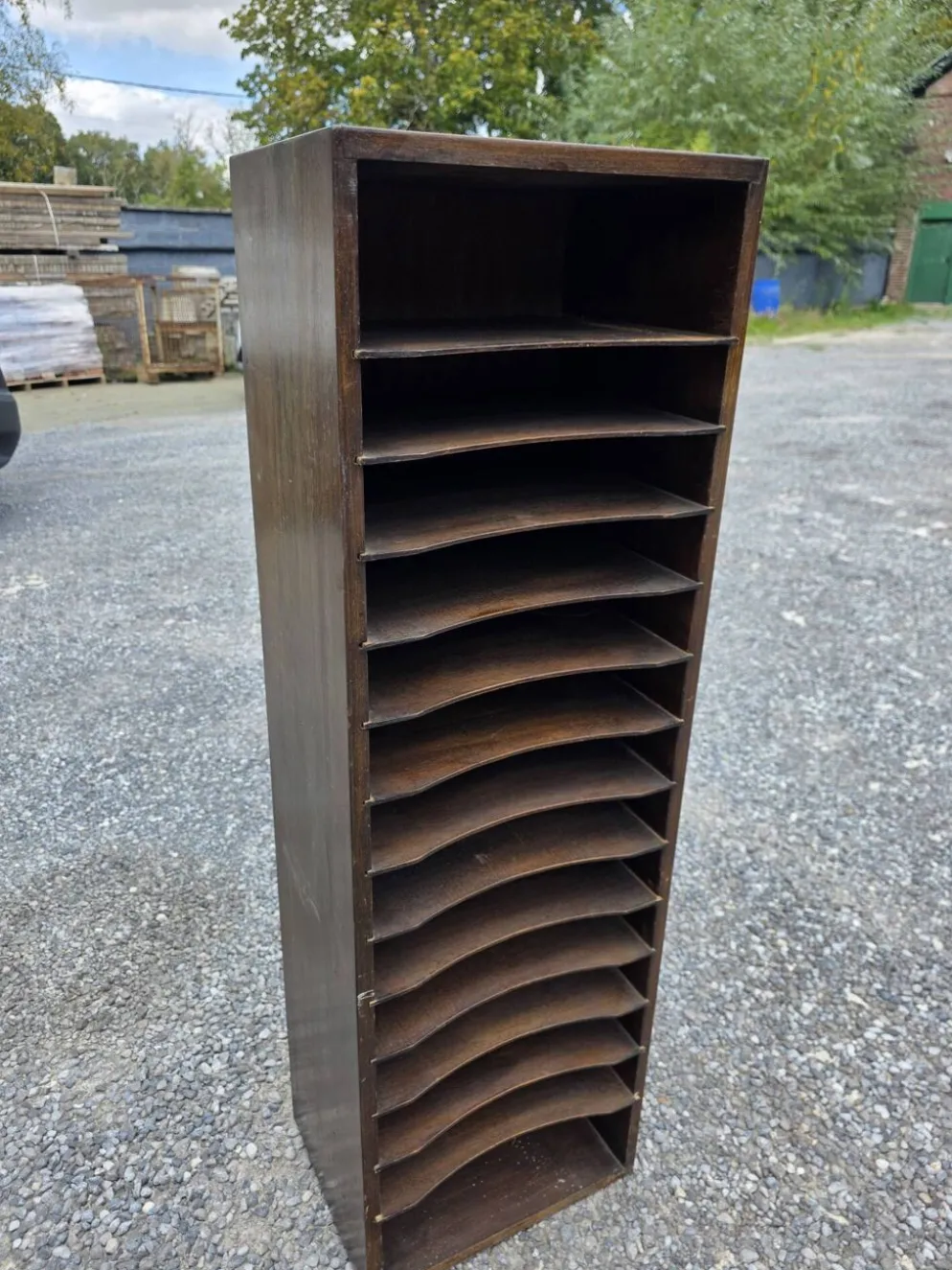 Meuble de métier à casiers des années 50