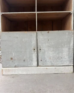 Meuble de métier à casiers patiné (rénové)