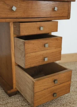 Meuble de métier chêne vintage