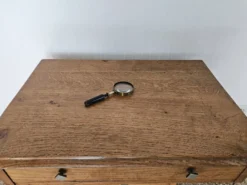 Meuble de métier chêne vintage