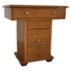 Meuble de métier chêne vintage