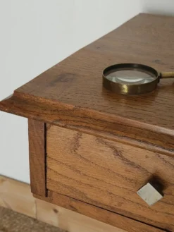 Meuble de métier chêne vintage