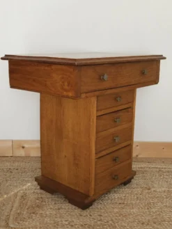 Meuble de métier chêne vintage