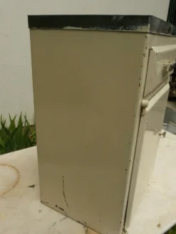 Meuble de métier coiffeur années 60 en métal