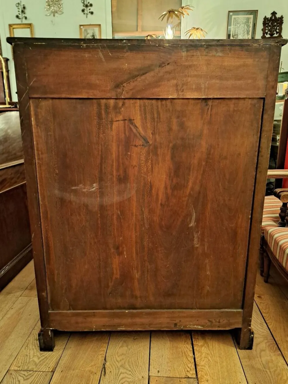 Meuble de métier écritoire en noyer XIXème