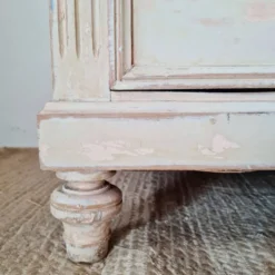 Meuble de métier, de mercerie - commode haute patinée