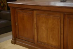 Meuble de métier en acajou à trois portes coulissantes 1920’s