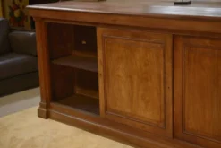 Meuble de métier en acajou à trois portes coulissantes 1920’s
