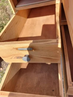 meuble de métier en bois, meuble à tiroirs