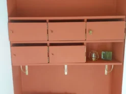meuble de métier en bois, meuble à tiroirs