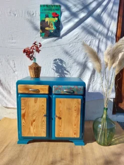 meuble de métier en bois, meuble à tiroirs