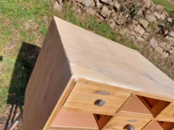 meuble de métier en bois, meuble à tiroirs