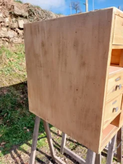 meuble de métier en bois, meuble à tiroirs