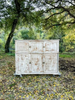 Meuble de métier en chêne, XXème