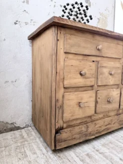 Meuble de métier 1950 en pin