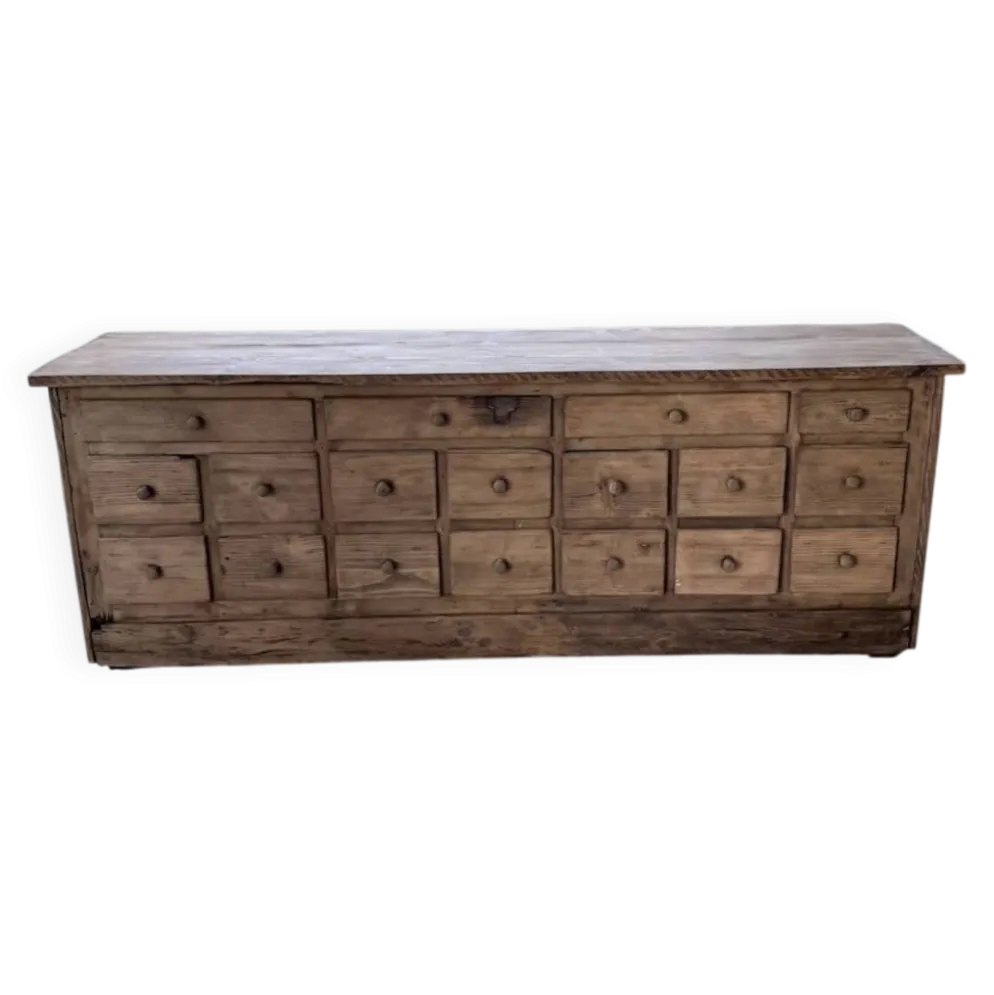 Meuble de métier 1950 en pin