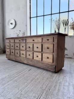 Meuble de métier 1950 en pin