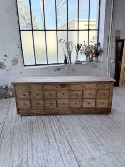 Meuble de métier 1950 en pin