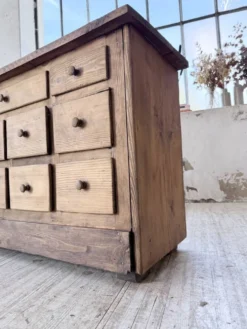 Meuble de métier 1950 en pin