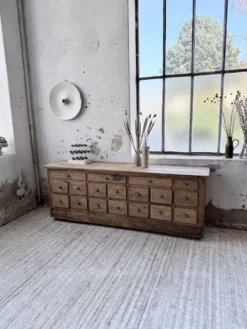 Meuble de métier 1950 en pin