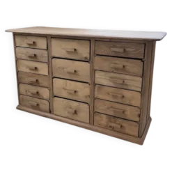 Meuble de métier en pin 1950
