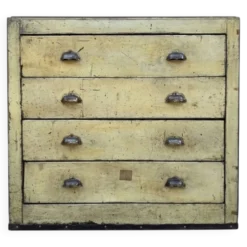 Meuble de métier fer et bois années 40