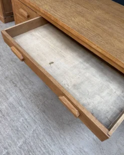 Meuble de métier, îlot en chêne (rénové)