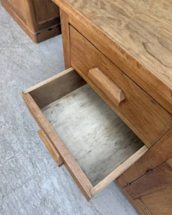 Meuble de métier, îlot en chêne (rénové)
