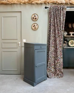 Meuble de métier, meuble à vinyles (rénové)