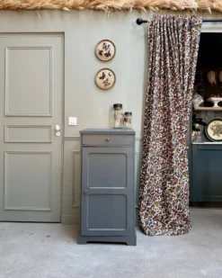 Meuble de métier, meuble à vinyles (rénové)