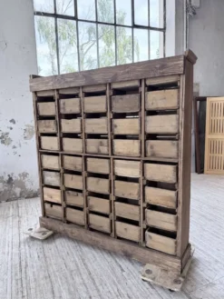 Meuble de métier pin à tiroirs XL 1950