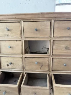 Meuble de métier pin à tiroirs XL 1950