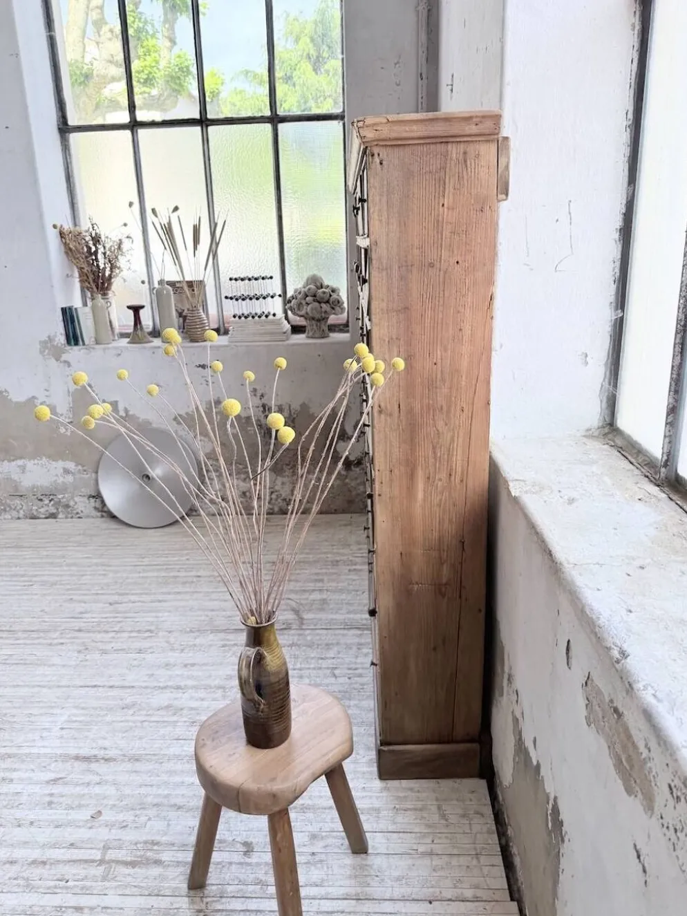 Meuble de métier pin à tiroirs XL 1950