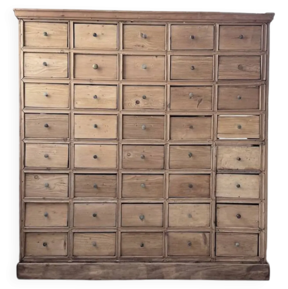 Meuble de métier pin à tiroirs XL 1950