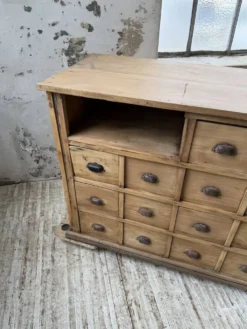Meuble de métier pin XL années 50