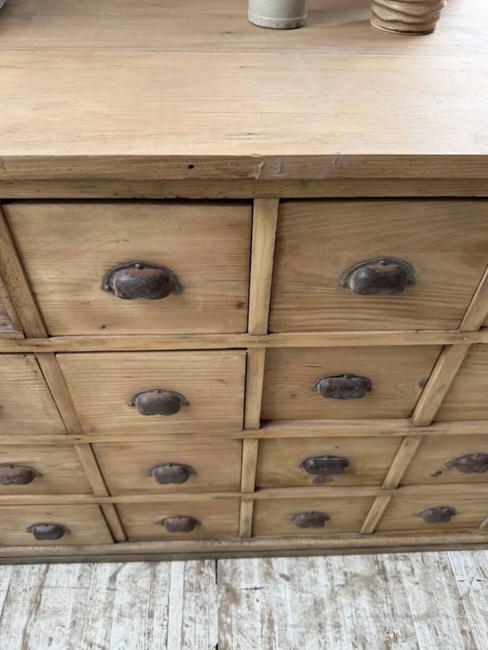 Meuble de métier pin XL années 50
