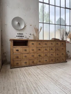 Meuble de métier pin XL années 50