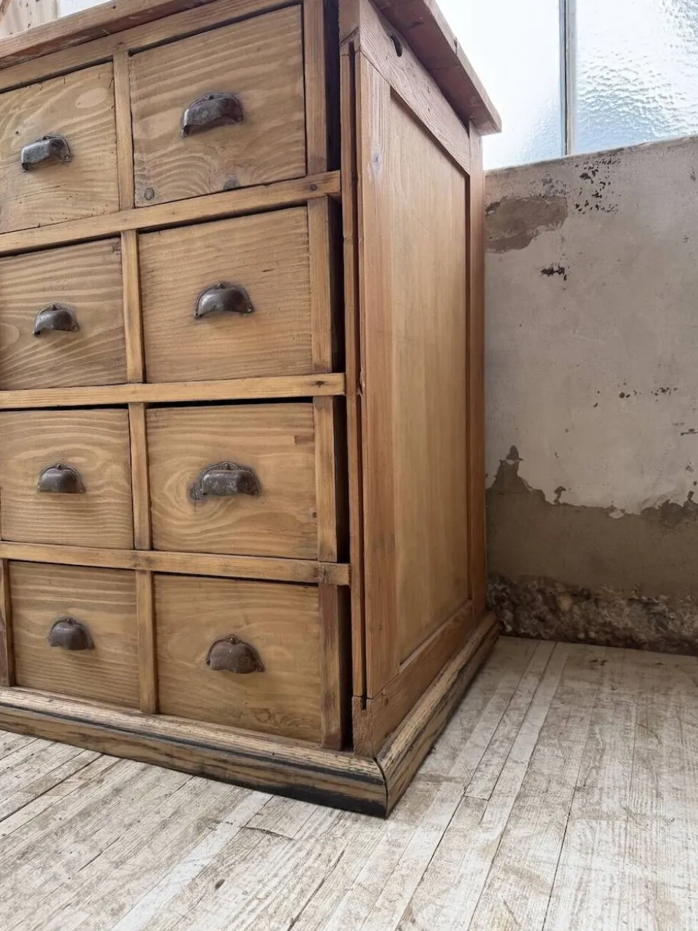 Meuble de métier pin XL années 50