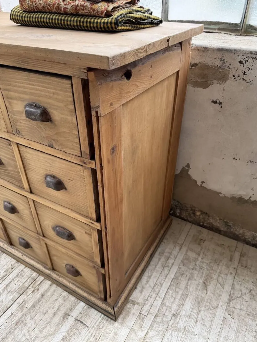 Meuble de métier pin XL années 50