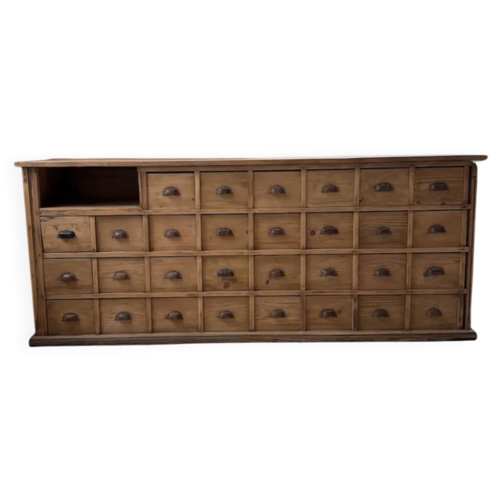 Meuble de métier pin XL années 50