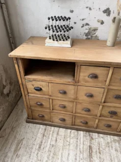 Meuble de métier pin XL années 50