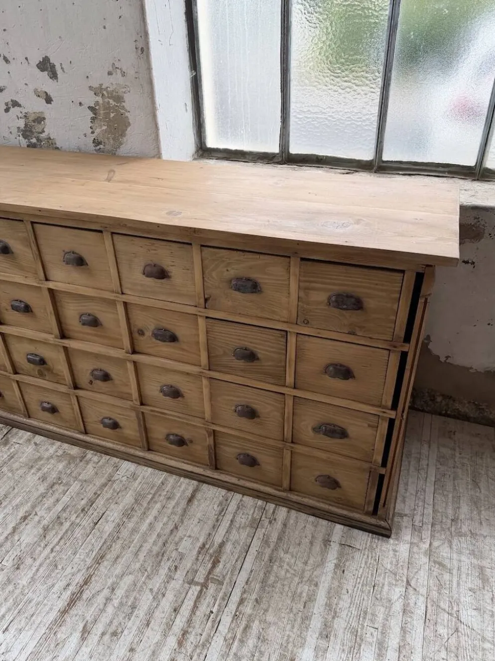 Meuble de métier pin XL années 50